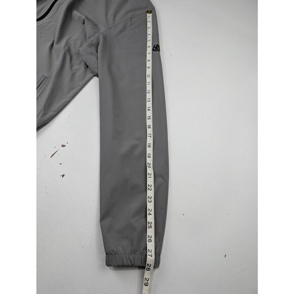 686 Men's Large UNIX Full Zip Shell Jacket - Light Gray - Picture 7 of 8